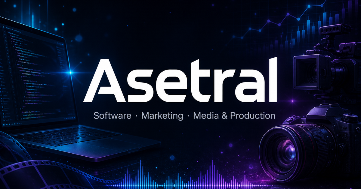 Asetral. Software, marketing, media and production.