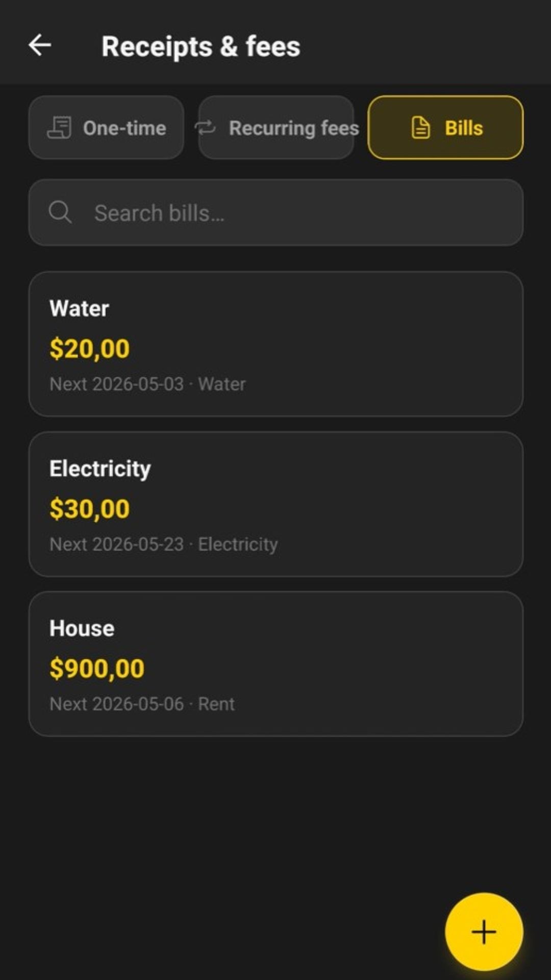 Subledger screenshot 1