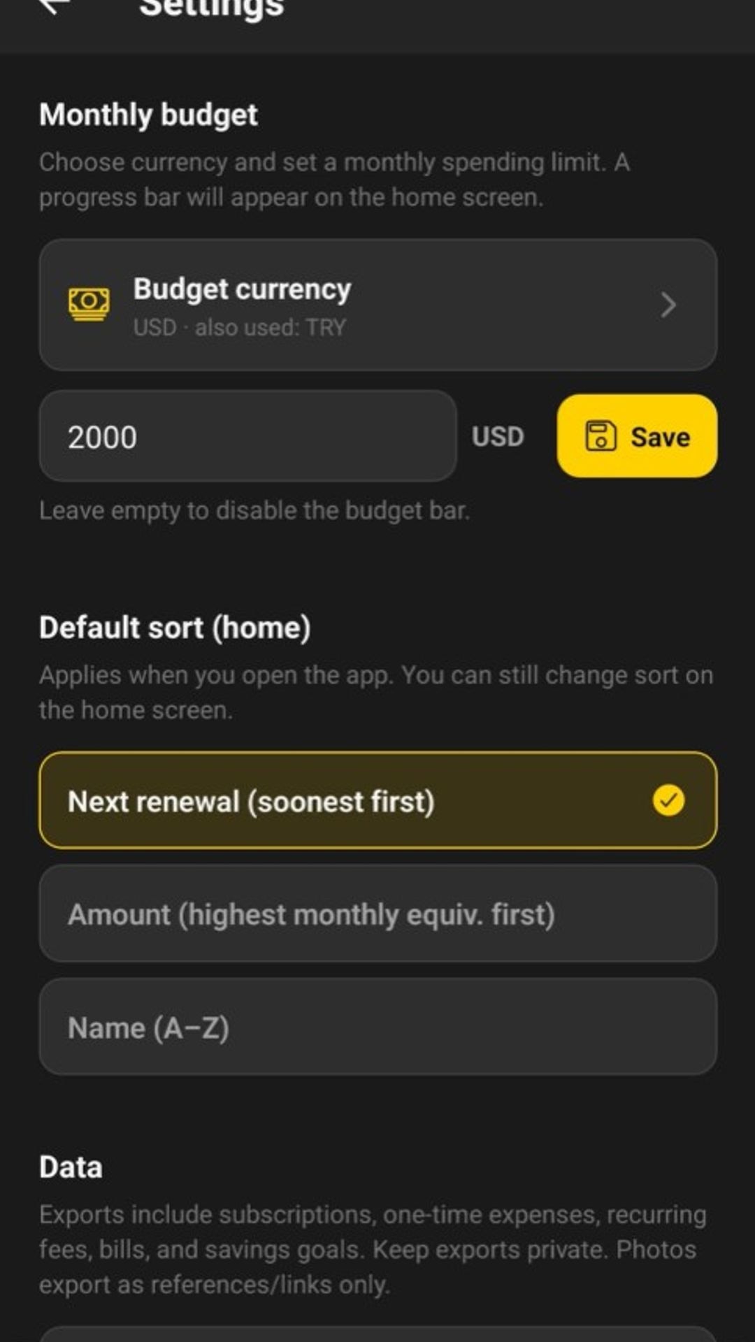 Subledger screenshot 4